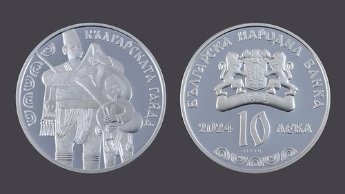 От 27 ноември т.г. Токуда Банк ще продава сребърна възпоменателна монета „Българската гайда“